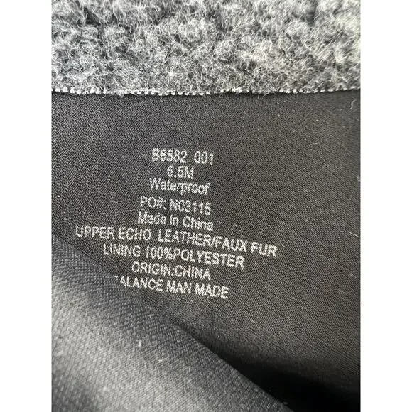 Blondo Plaka Waterproof Boot Size 6 Black Leather Lug Sole Fleece, NWOT - Picture 7 of 7